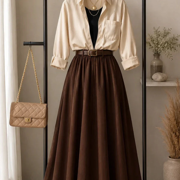 Shirt-Inner-Silk-Skirt